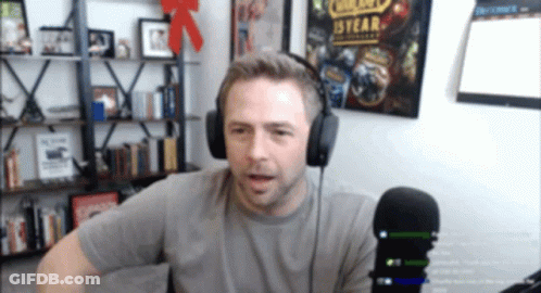 Man In Headphones At Microphone World Of Warcraft 15 Year GIF