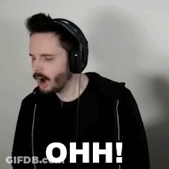Man In Headphones Funny Face Ohh! GIF