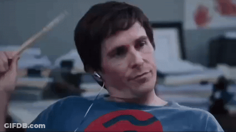 Man In Headphones Making Funny Face Says Watches GIF