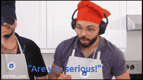 Man In Headphones Saying Are You Serious GIF