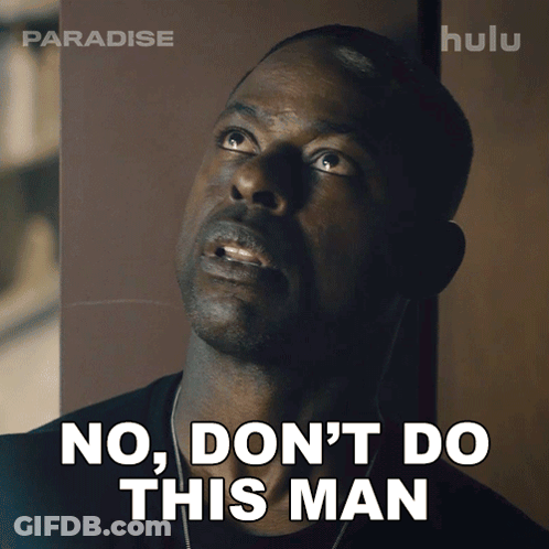 Man In Headphones Saying No GIF