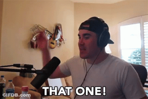 Man In Headphones Saying That One At Microphone GIF
