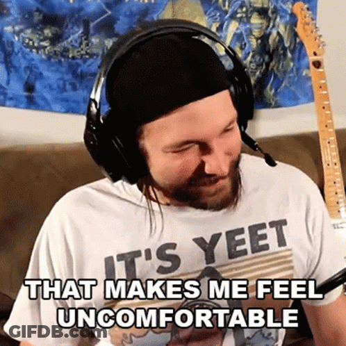 Man In Headphones Saying Yeet GIF