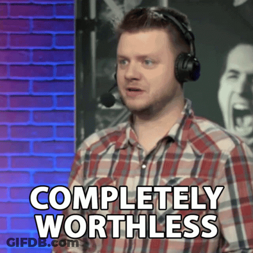 Man In Headphones Says Completely Worthless GIF