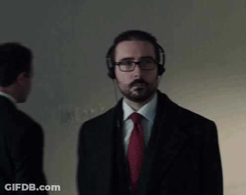 Man In Headphones Suit And Tie GIF