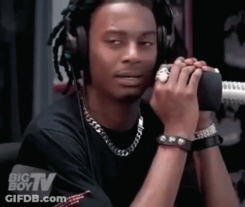 Man In Headphones Talking Into Microphone Big Boy TV Logo GIF