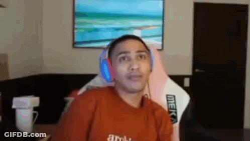 Man In Headphones Wearing Brooklyn Tee GIF