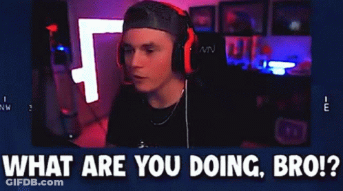Man In Headphones What Are You Doing Bro GIF