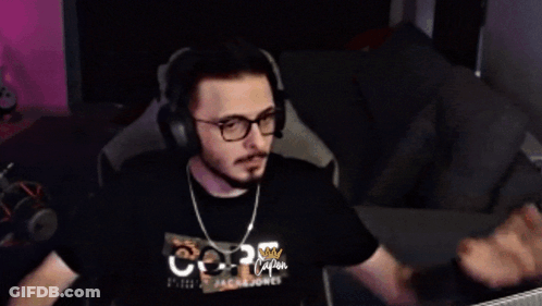 Man In Headphones With GDG T-Shirt GIF