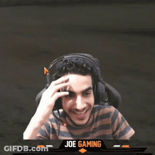 Man In Headphones With Joe Gaming GIF