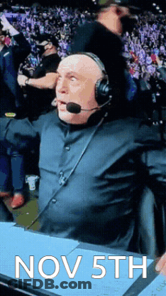 Man In Headset At Desk Nov 5Th GIF