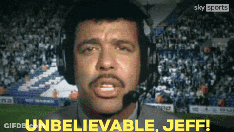 Man In Headset Saying Unbelievable Jeff In Front Of Crowd GIF