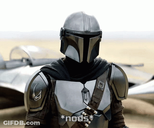 Man In Helmet And Armor Talking To Woman GIF
