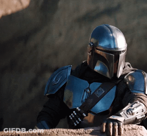 Man In Helmet And Armor With Armour Belt GIF