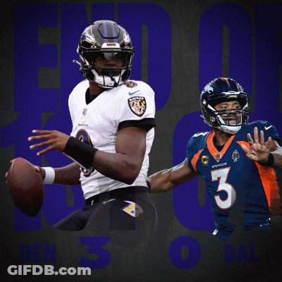 Man In Helmet And Broncos Jersey GIF