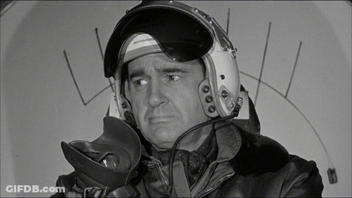 Man In Helmet And Goggles With Letter L GIF