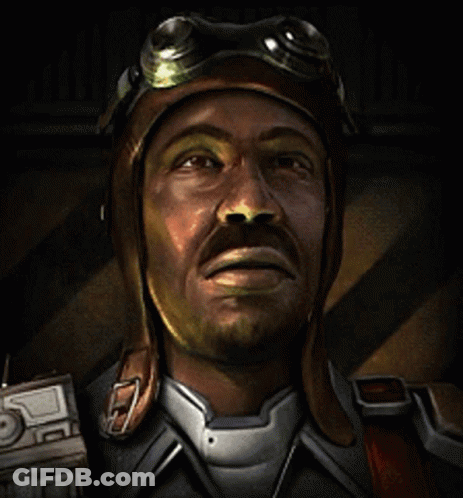 Man In Helmet And Goggles With Letter S GIF