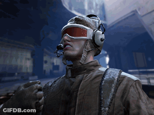 Man In Helmet And Goggles With Microphone In Mouth GIF