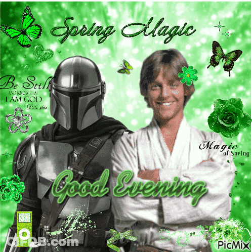 Man In Helmet And Man In White Robe Saying Spring Magic GIF