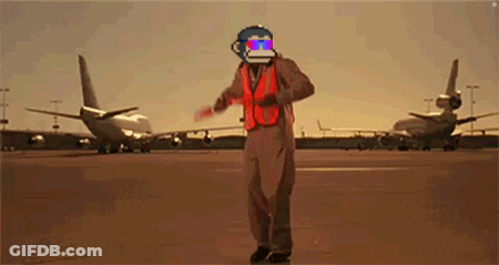 Man In Helmet And Orange Vest Walking GIF