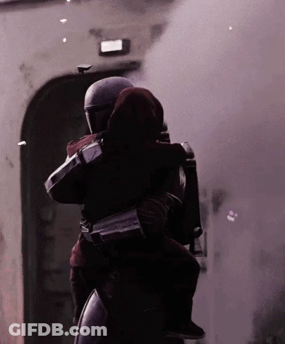 Man In Helmet Carrying Child GIF