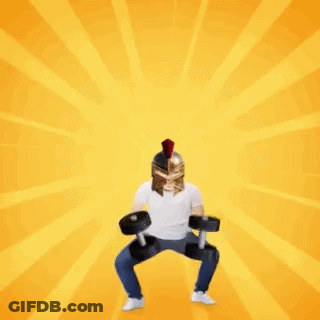 Man In Helmet Holding Dumbbells Work It GIF