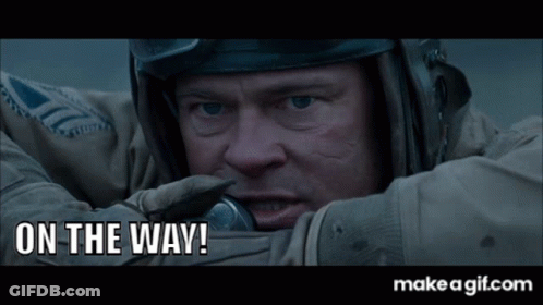 Man In Helmet Saying On The Way GIF