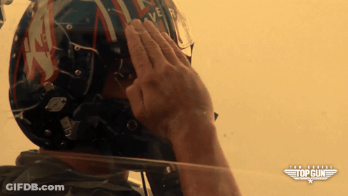 Man In Helmet Saying Top GIF
