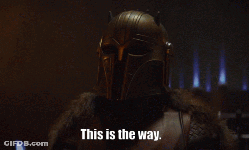 Man In Helmet Says This Is The Way GIF