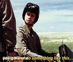Man In Helmet Says You Go And Do Something Like This GIF