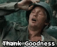 Man In Helmet Sleeping Thank Goodness GIF