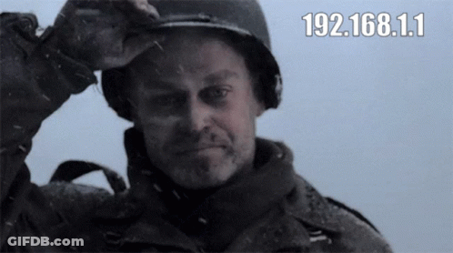 Man In Helmet Snow IP 192.168.1.1 GIF