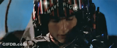 Man In Helmet Talking To Goose In Plane GIF
