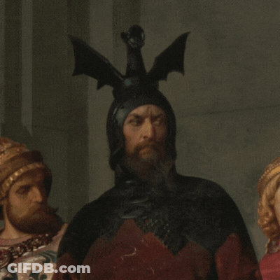 Man In Helmet With Dragon Wings GIF