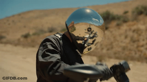 Man In Helmet With Letter O GIF