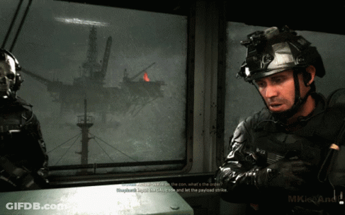 Man In Helmet With MKI GIF