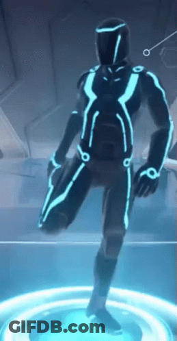 Man In Helmet With Red Stripe GIF