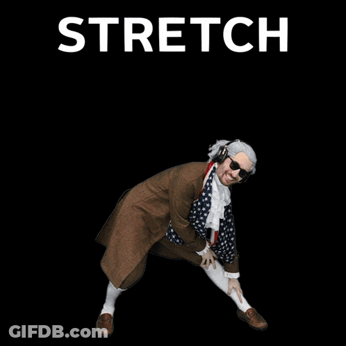 Man In Historical Costume With Stretch GIF