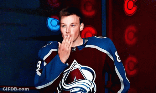 Man In Hockey Jersey With A GIF