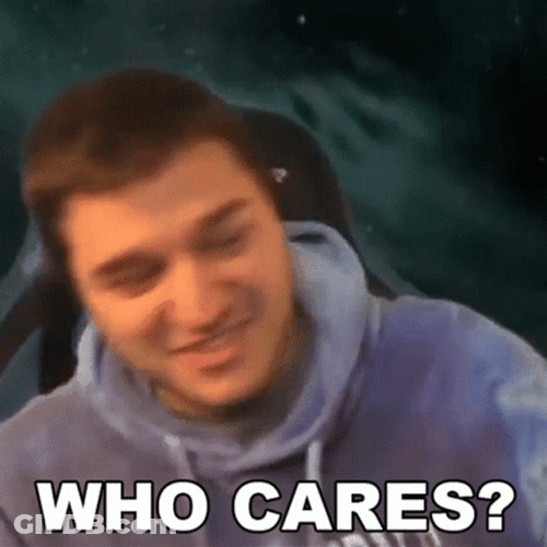 Man In Hoddie Who Cares GIF