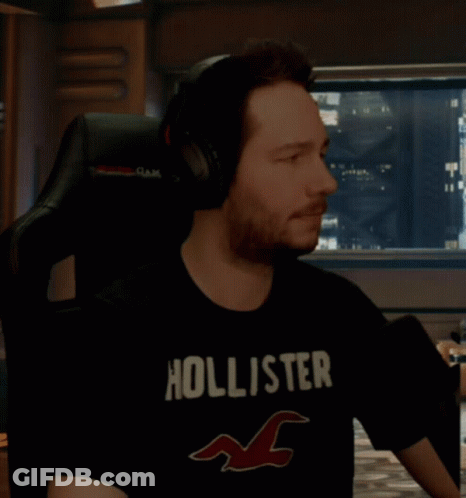 Man In Hollister T-Shirt Giving Fist Bump GIF