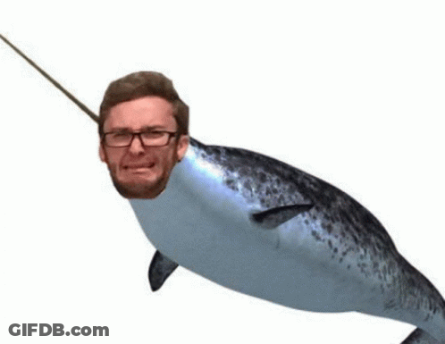 Man In Holographic Glasses 3D Image GIF