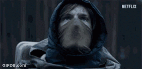 Man In Hooded Jacket And Scarf GIF