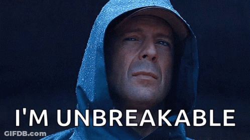 Man In Hooded Jacket I Am Unbreakable GIF