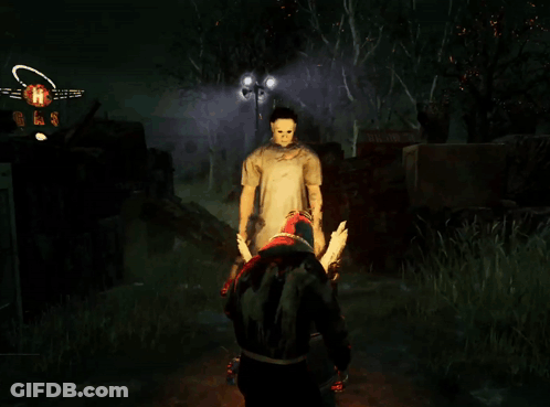 Man In Hooded Jacket Next To Man In White Dress GIF