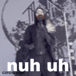 Man In Hooded Jacket Nuh Uh Building GIF