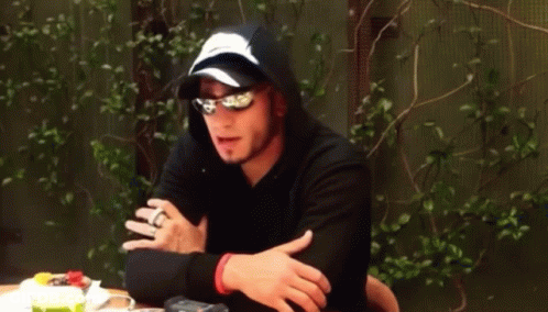 Man In Hooded Jacket Sunglasses I'm Talking Brotha GIF