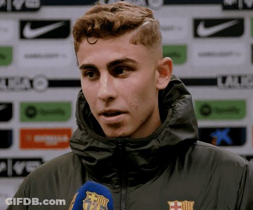 Man In Hooded Jacket With FCB Logo GIF