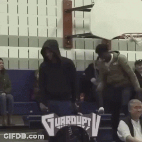 Man In Hooded Sweatshirt At Guardupv Sign GIF