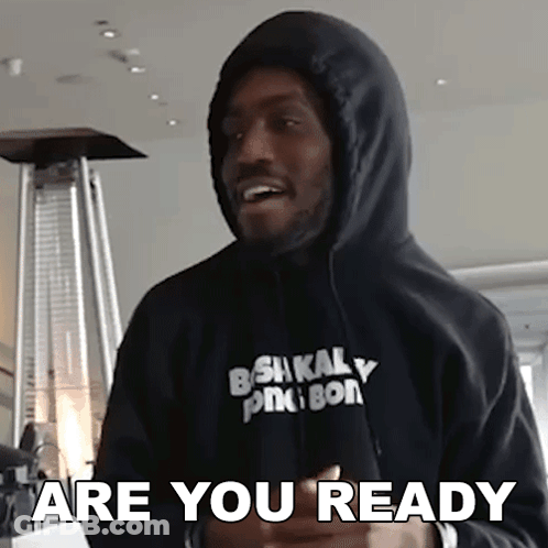Man In Hooded Sweatshirt Saying Are You Ready GIF
